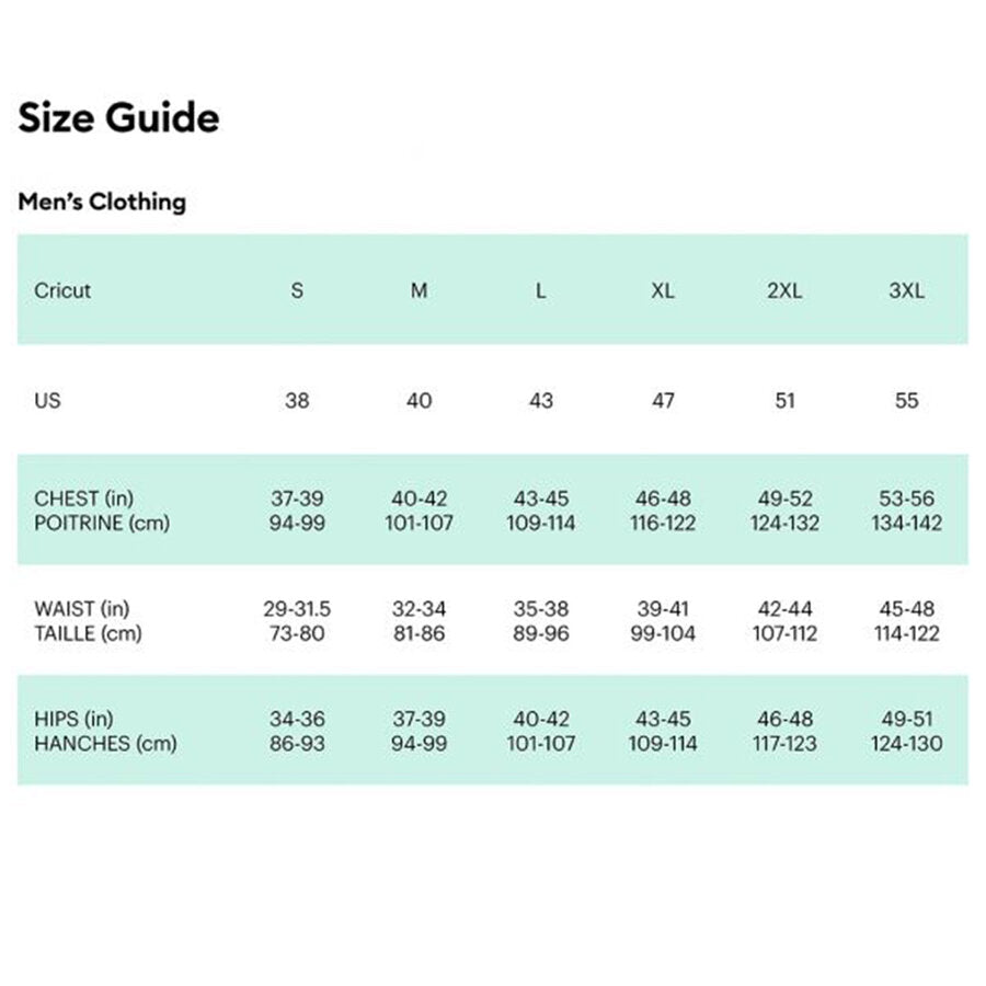 Cricut™ Men's T-Shirt Blank, Crew Neck