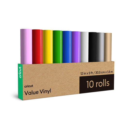 Value Vinyl, Rainbow Sampler – 12 in x 5 ft (10 ct)