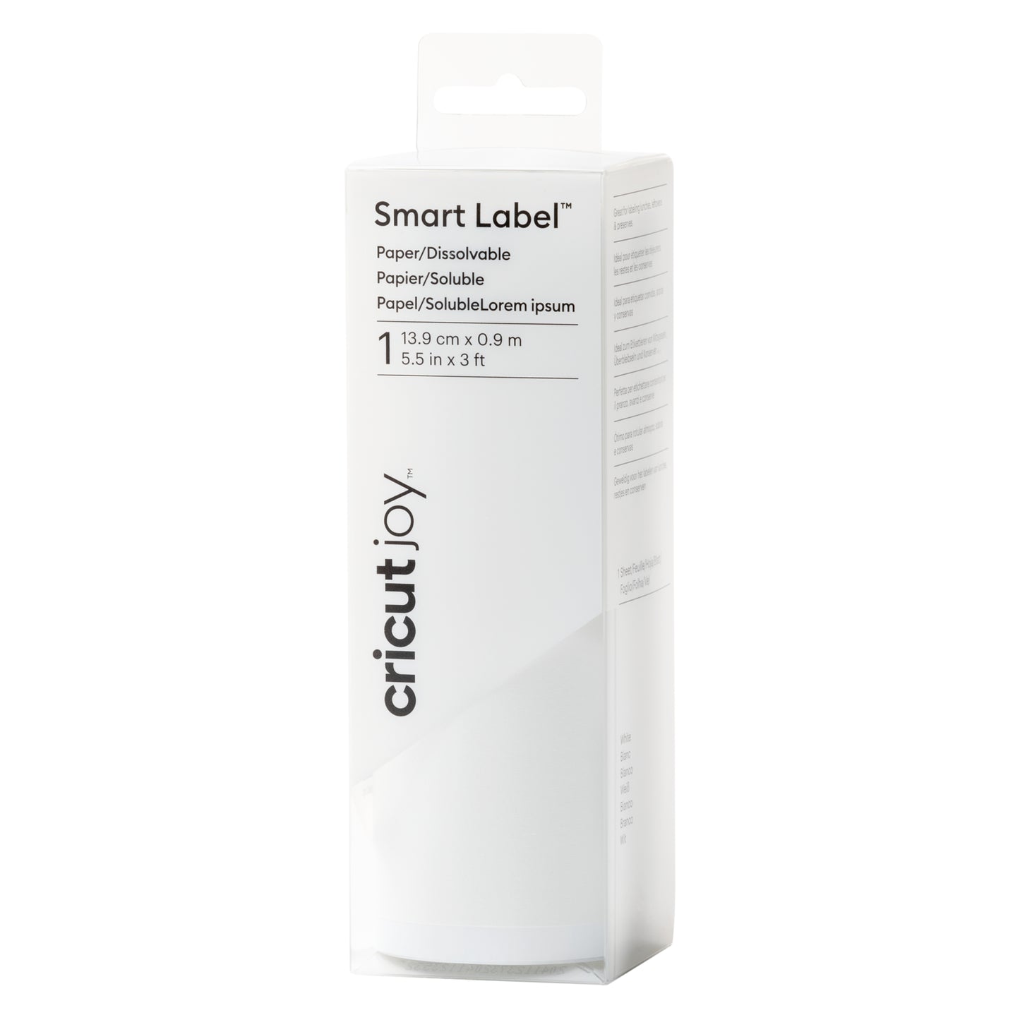 Cricut Joy™ Smart Label™ Paper – Dissolvable, White