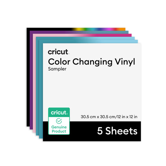 Temperature-Activated, Colour-Changing Vinyl – Permanent, Rainbow Sampler (0.3m / 12 in) (5 ct)