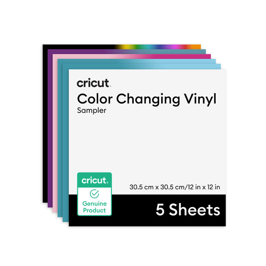 Temperature-Activated, Colour-Changing Vinyl – Permanent, Rainbow Sampler (0.3m / 12 in) (5 ct)
