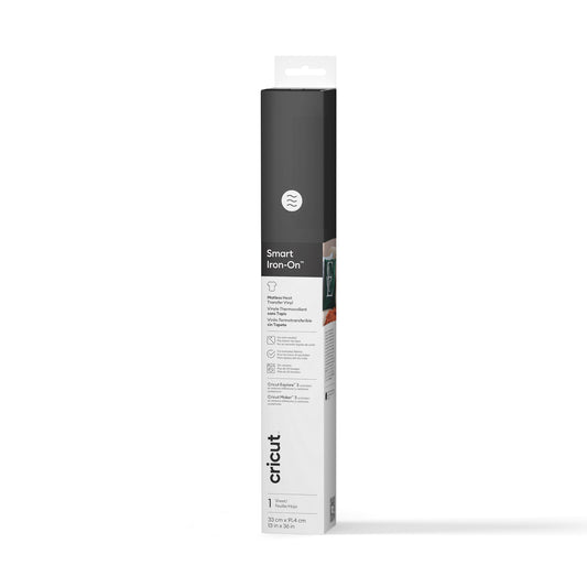 Smart Iron-On™ Matless Heat Transfer Vinyl (0.9 m / 3 ft), Black