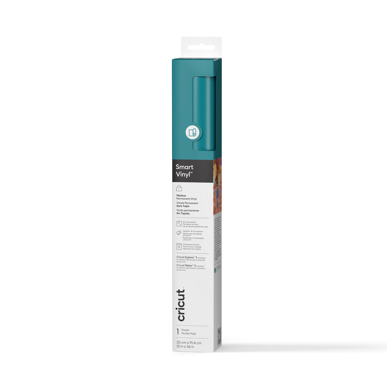 Smart Vinyl™ Matless Permanent Vinyl (0.9m / 3 ft), Red