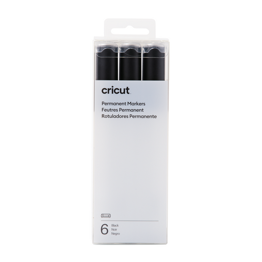 Permanent Markers 2.5 mm, Black (6 ct)