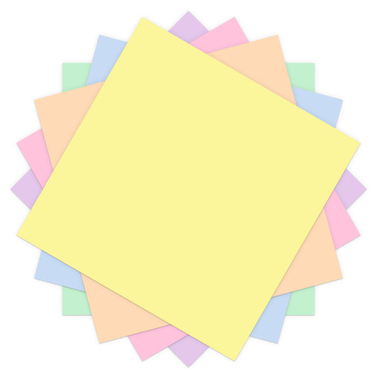 Cardstock Sampler, Pastel - 12 in x 12 in (48 ct)