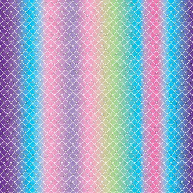 Infusible Ink™ Transfer Sheet Patterns, Mermaid Rainbow