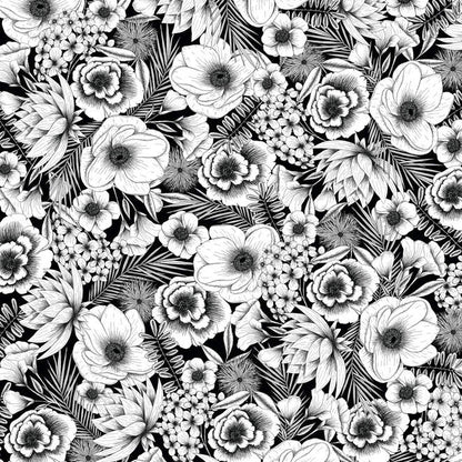 Infusible Ink™ Transfer Sheet Patterns, Black Botanicals