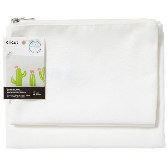 Cosmetic Bag Blanks (3 ct)