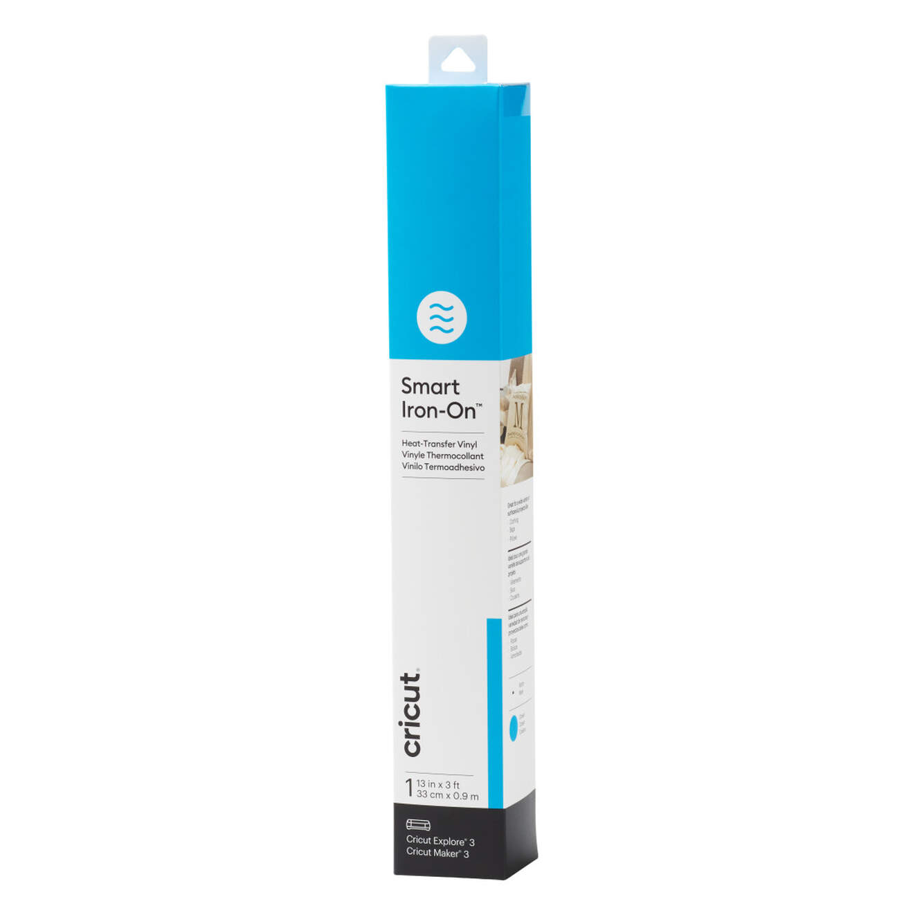 Smart Iron-On™ Matless Heat Transfer Vinyl (0.9 m / 3 ft), Black