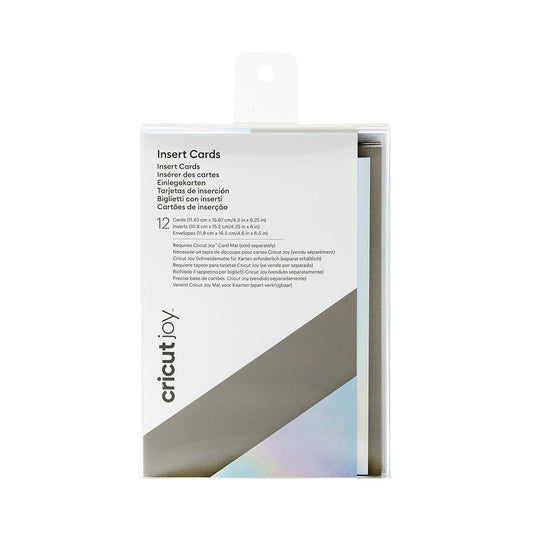 Cricut Joy™ Insert Cards, Gray/Silver Holographic