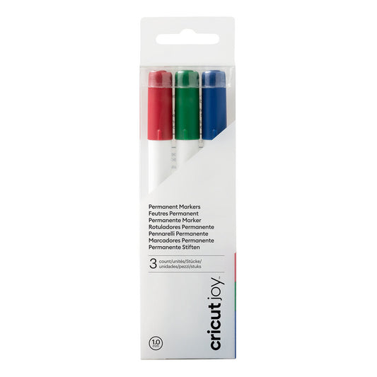 Cricut Joy™ Permanent Metallic Markers 1.0 mm, Red/Green/Blue (3 ct)