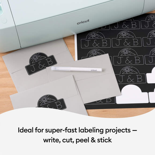 Smart Label™ Writable Vinyl – Permanent, Black (3 ft)