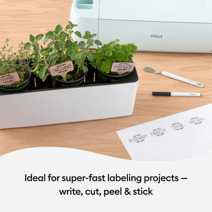 Smart Label™ Writable Vinyl – Permanent, Black (3 ft)