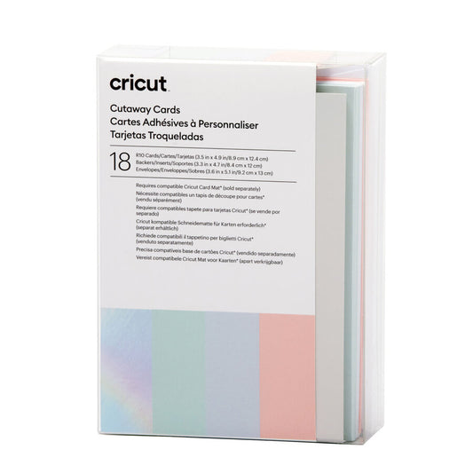 Cutaway Cards, Pastel Sampler - R10 (18 ct)
