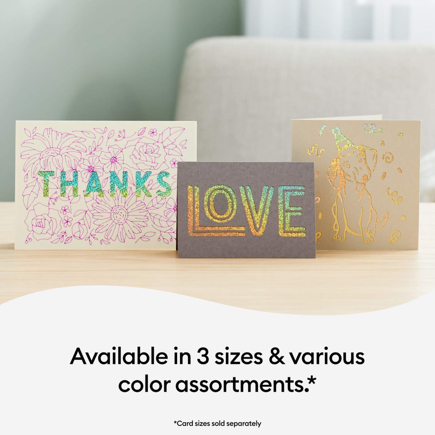Cutaway Cards, Pastel Sampler - R10 (18 ct)