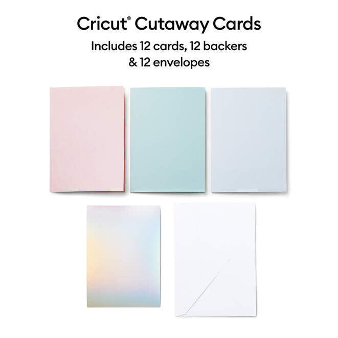 Cutaway Cards, Pastel Sampler - S40 (14 ct)