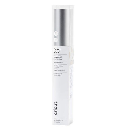Matte Metallic Smart Vinyl™ – Removable, Silver (3 ft)