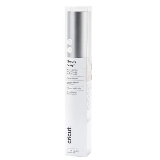 Matte Metallic Smart Vinyl™ – Removable, Silver (3 ft)