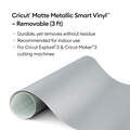 Matte Metallic Smart Vinyl™ – Removable, Silver (3 ft)