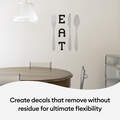 Matte Metallic Smart Vinyl™ – Removable, Silver (3 ft)