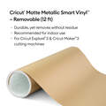 Matte Metallic Smart Vinyl™ – Removable, Silver (12 ft)