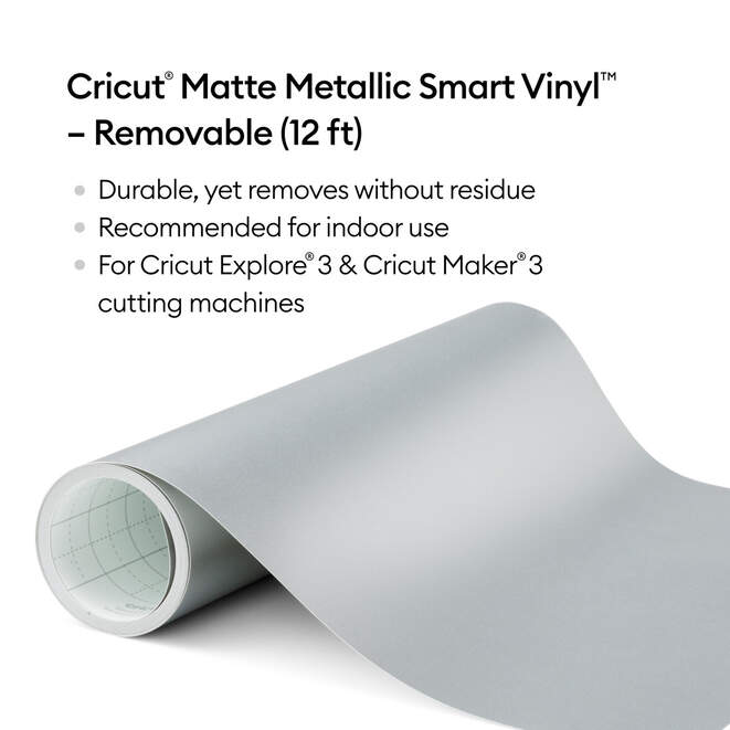 Matte Metallic Smart Vinyl™ – Removable (12 ft)