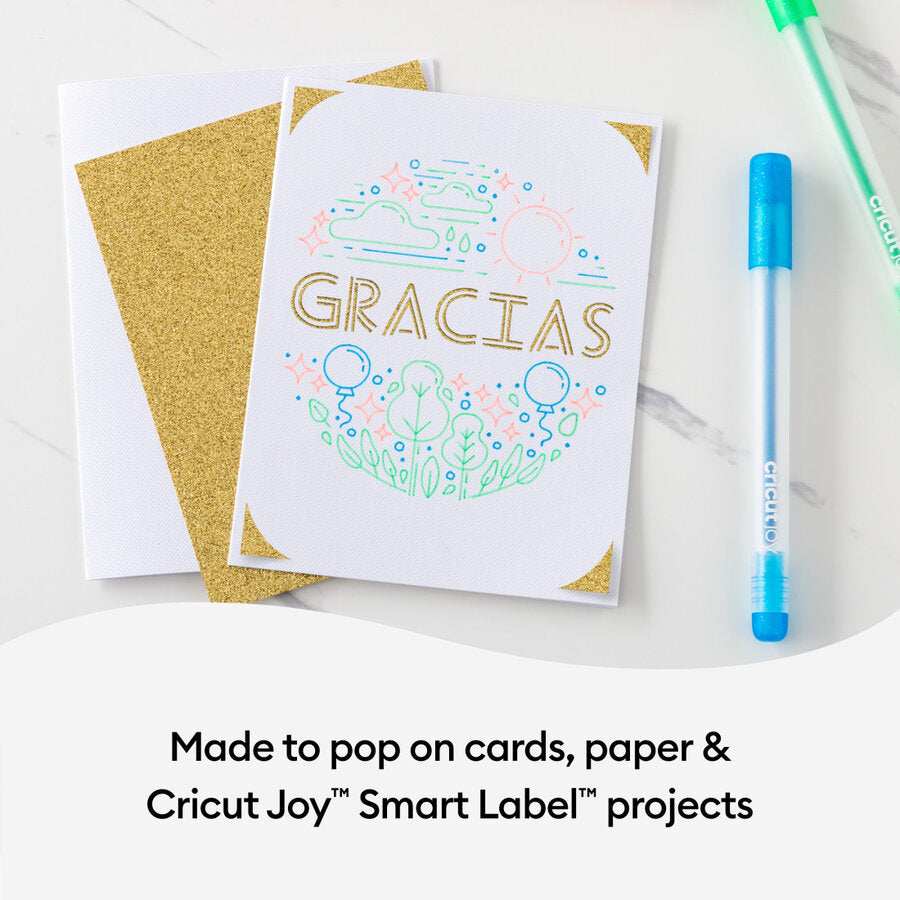 Cricut Joy™ Glitter Gel Pens 0.8 mm, Rainbow (10 ct)