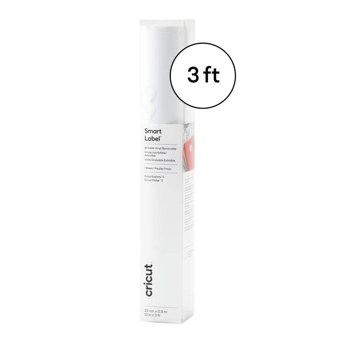 Smart Label™ Writable Vinyl – Removable, White (3 ft)