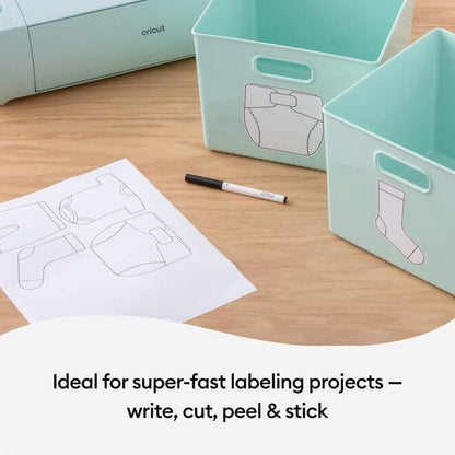 Smart Label™ Writable Vinyl – Removable, Transparent (3 ft)