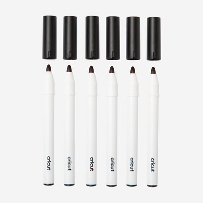 Permanent Markers 2.5 mm, Black (6 ct)