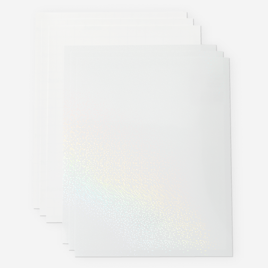 Printable Waterproof Holographic Sticker Set – A4 (5 ct)