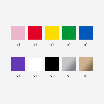 Value Vinyl, Rainbow Sampler – 12 in x 5 ft (10 ct)