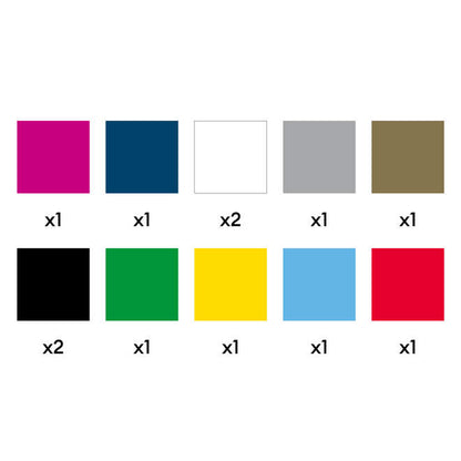 Smart Iron-On™ Matless Heat Transfer Vinyl, Variety Sampler (0.3m / 12 in) (12 ct)