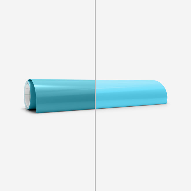 Heat-Activated, Colour-Changing Vinyl – Permanent, Turquoise - Light Blue