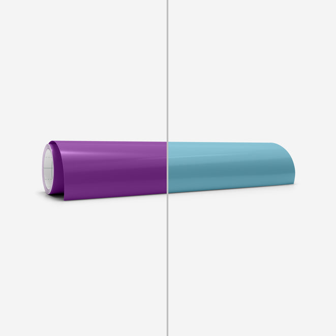Heat-Activated, Colour-Changing Vinyl – Permanent, Purple - Turquoise