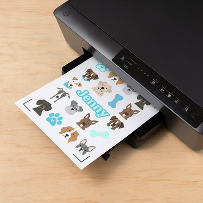Printable Waterproof Holographic Sticker Set – A4 (5 ct)