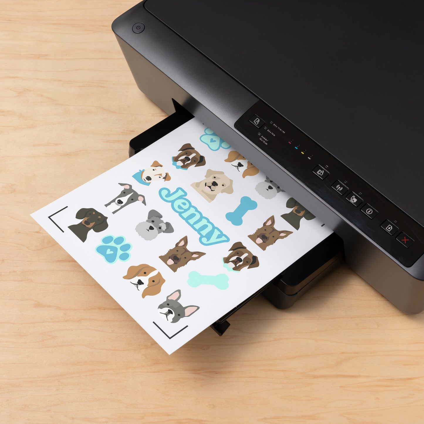 Printable Waterproof Holographic Sticker Set – A4 (5 ct)