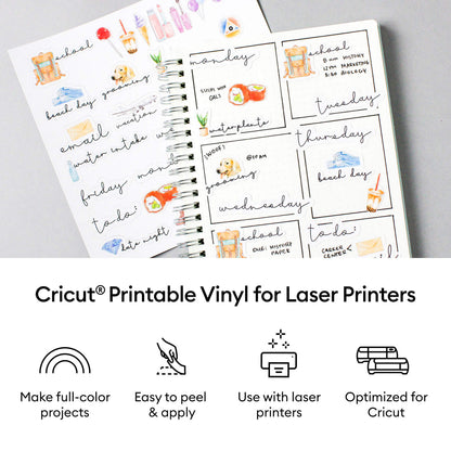 Printable Vinyl for Laser Printers - 8.5 in x 11 in (25 ct)
