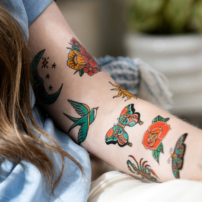 Printable Temporary Tattoo Sheets - A4 (3 ct)