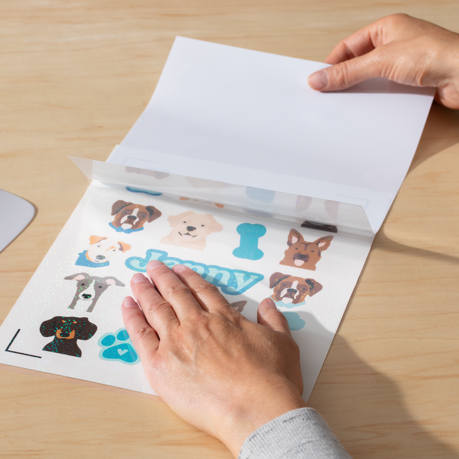 Printable Waterproof Holographic Sticker Set – A4 (5 ct)