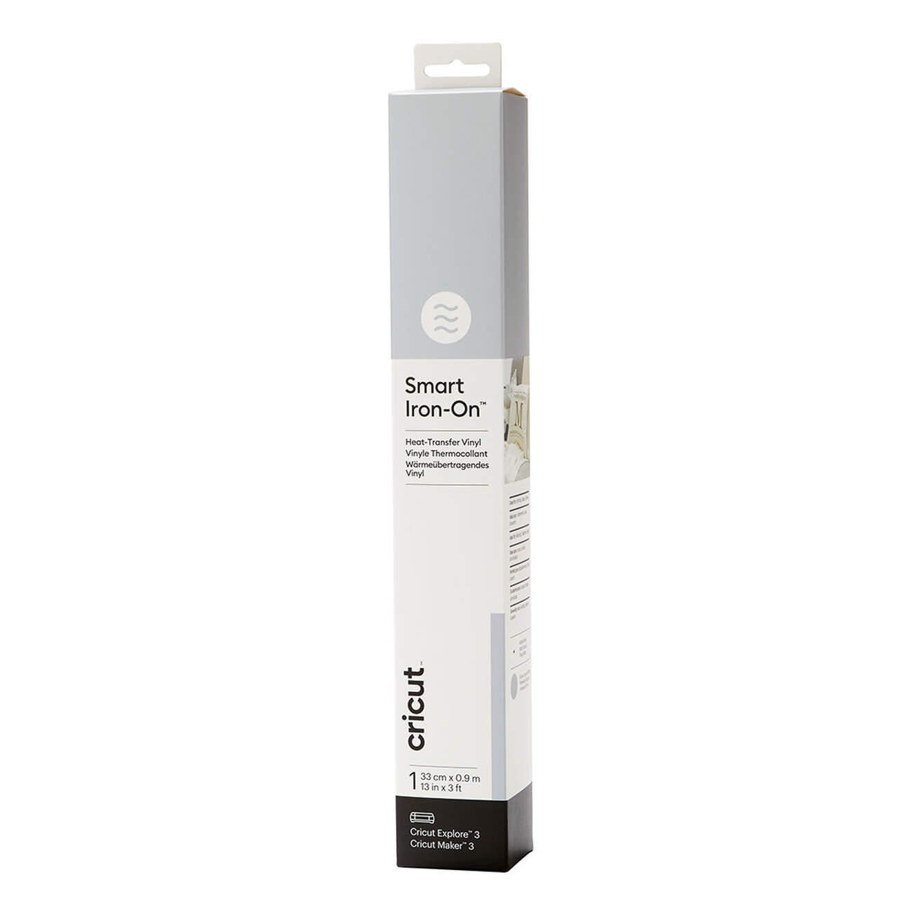 Smart Iron-On™ Matless Heat Transfer Vinyl (0.9 m / 3 ft), Black