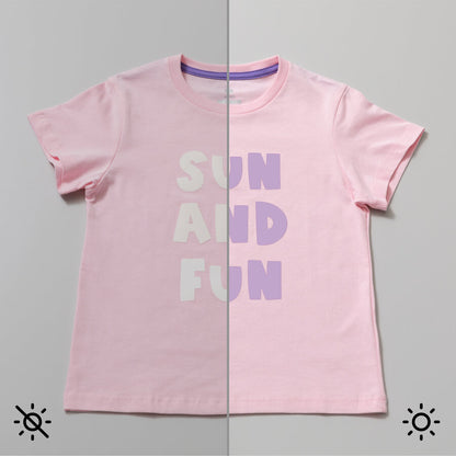 UV-Activated, Colour-Changing Iron-On