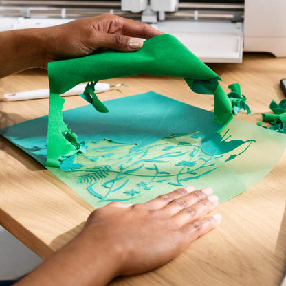 Flocked Iron-On (0.5m / 19 in), Green