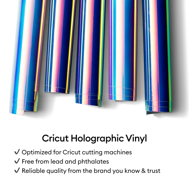 Holographic Vinyl (1.2m / 4 ft), Blue