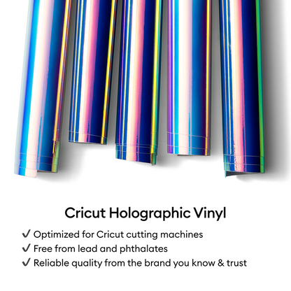 Holographic Vinyl (1.2m / 4 ft), Blue