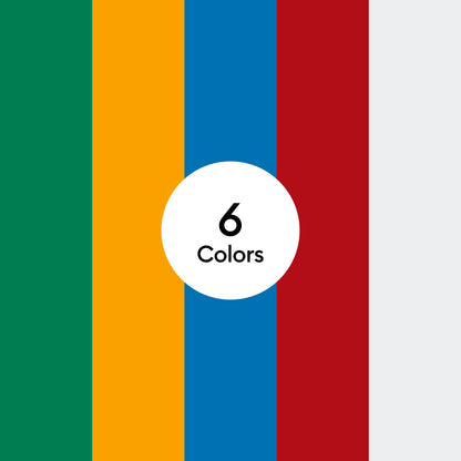 Smart Vinyl™ Matless Permanent Vinyl, Variety Sampler (0.6m / 2ft, 6ct)
