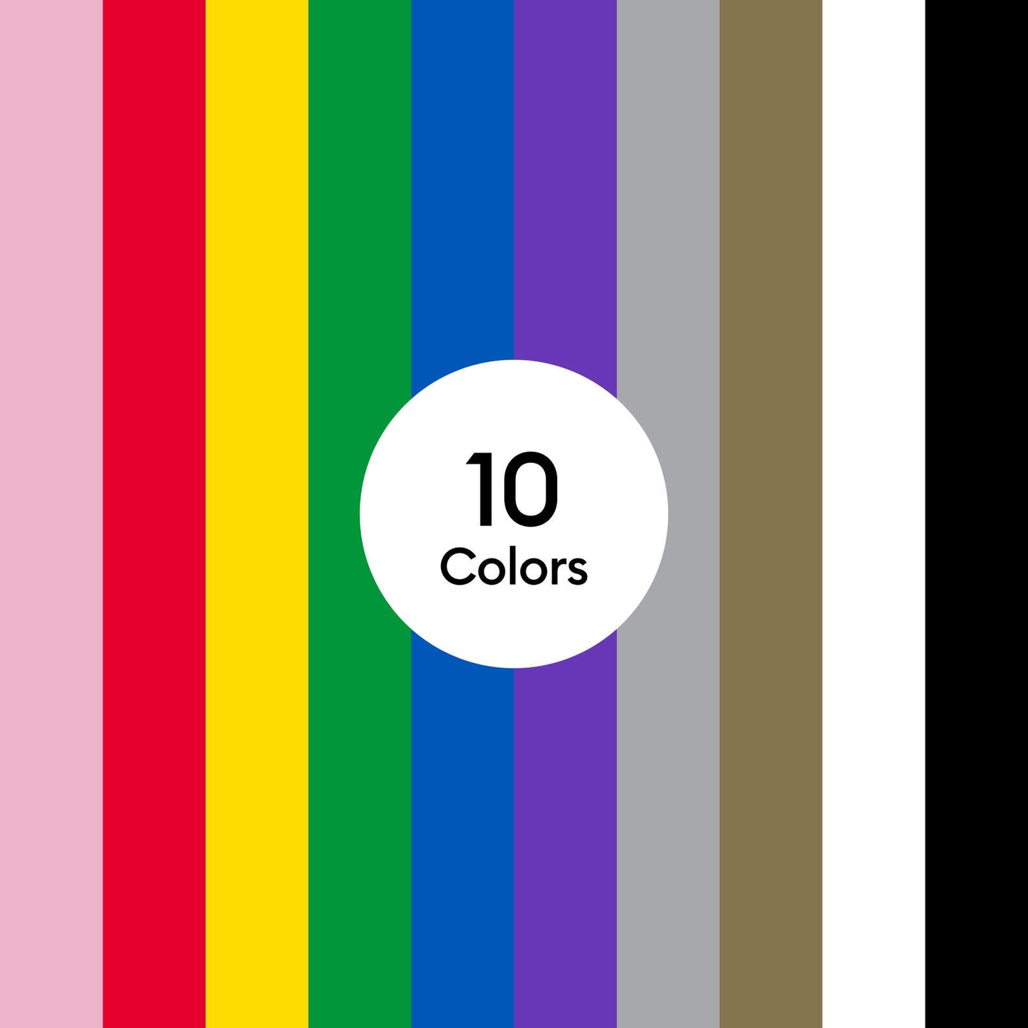 Value Vinyl Rainbow Sampler (0.3m / 12 in) (10 ct)