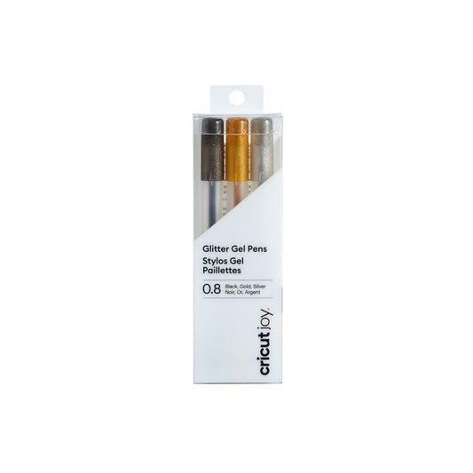 Cricut Joy™ Glitter Gel Pens 0.8, Black/Gold/Silver (3 ct)