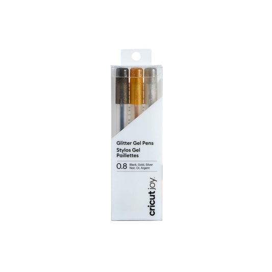 Cricut Joy™ Glitter Gel Pens 0.8, Black/Gold/Silver (3 ct)